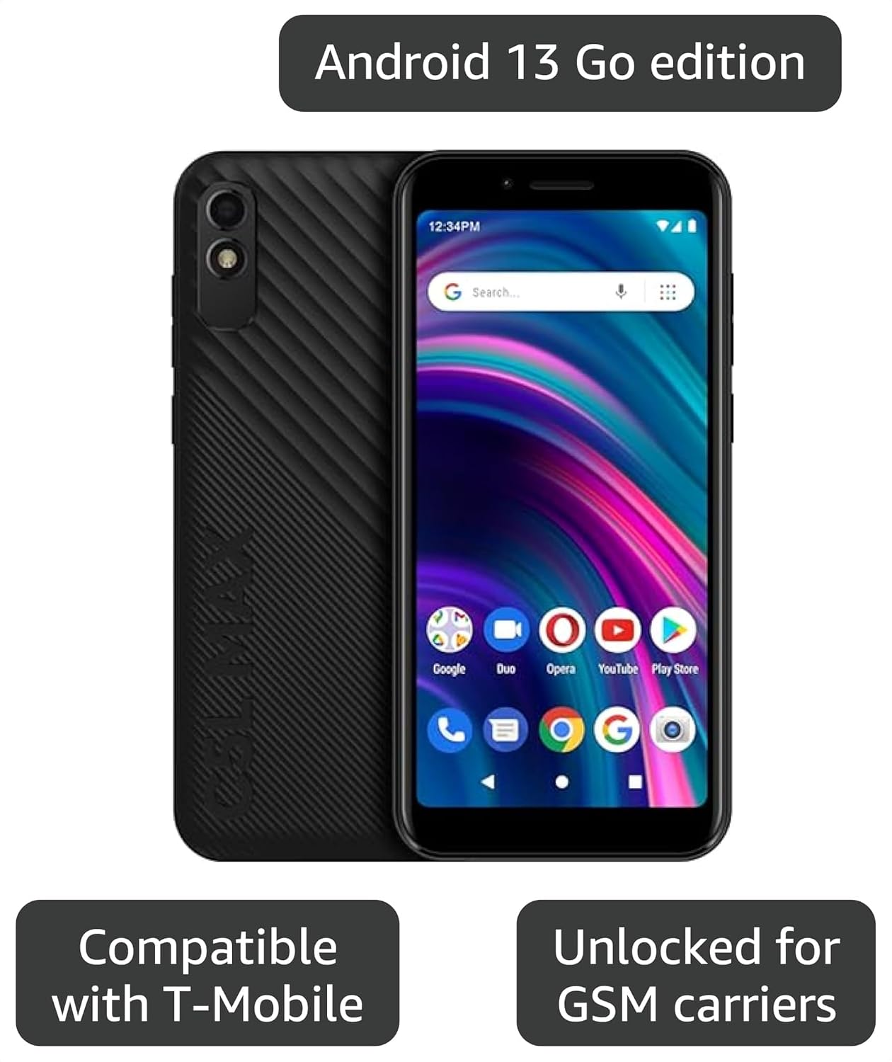 BLU C5L MAX | 2024 | All-Day Battery | GSM Unlocked | 5.7” Display | 16/2GB |US Version | US Warranty | Black - Image 3