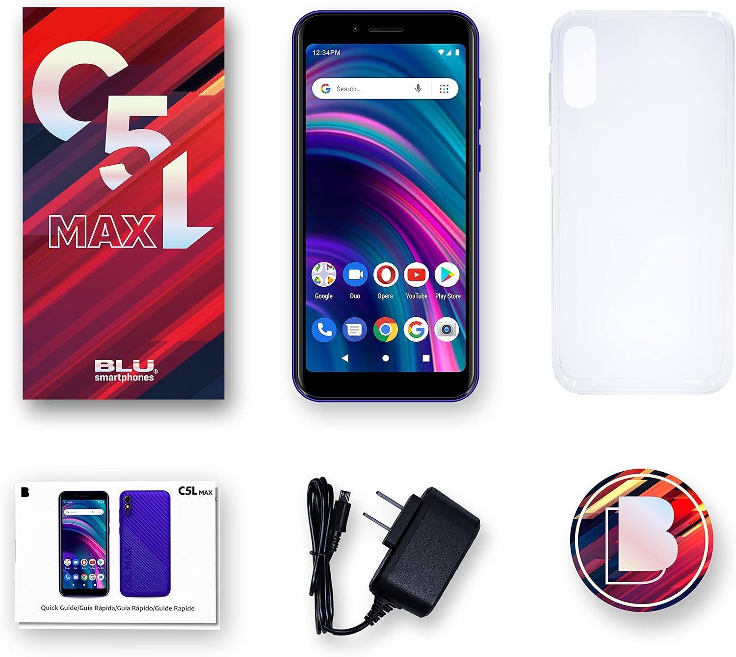 BLU C5L MAX | 2024 | All-Day Battery | GSM Unlocked | 5.7” Display | 16/2GB |US Version | US Warranty | Black - Image 7